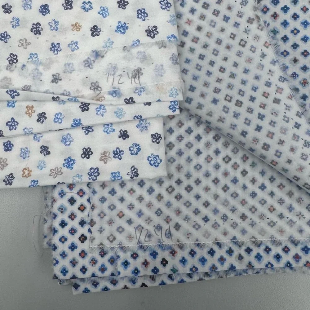 Colorful Patterned Fabric Bundle 9 pieces cotton gingham sewing - Picture 3 of 6